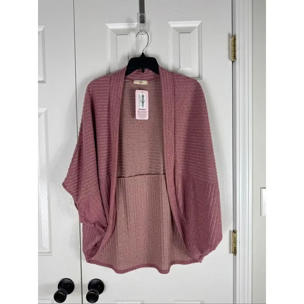 NWT Entro Womens Blush Cardigan Size L